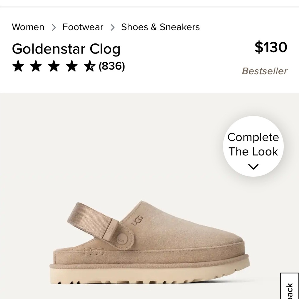 UGG Goldenstar Clog - Tan